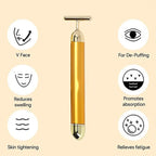 Luxury 24k Gold T-Bar Face Massager