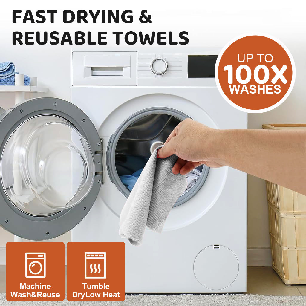 Microfiber Cleaning Cloth (Pack of 50)