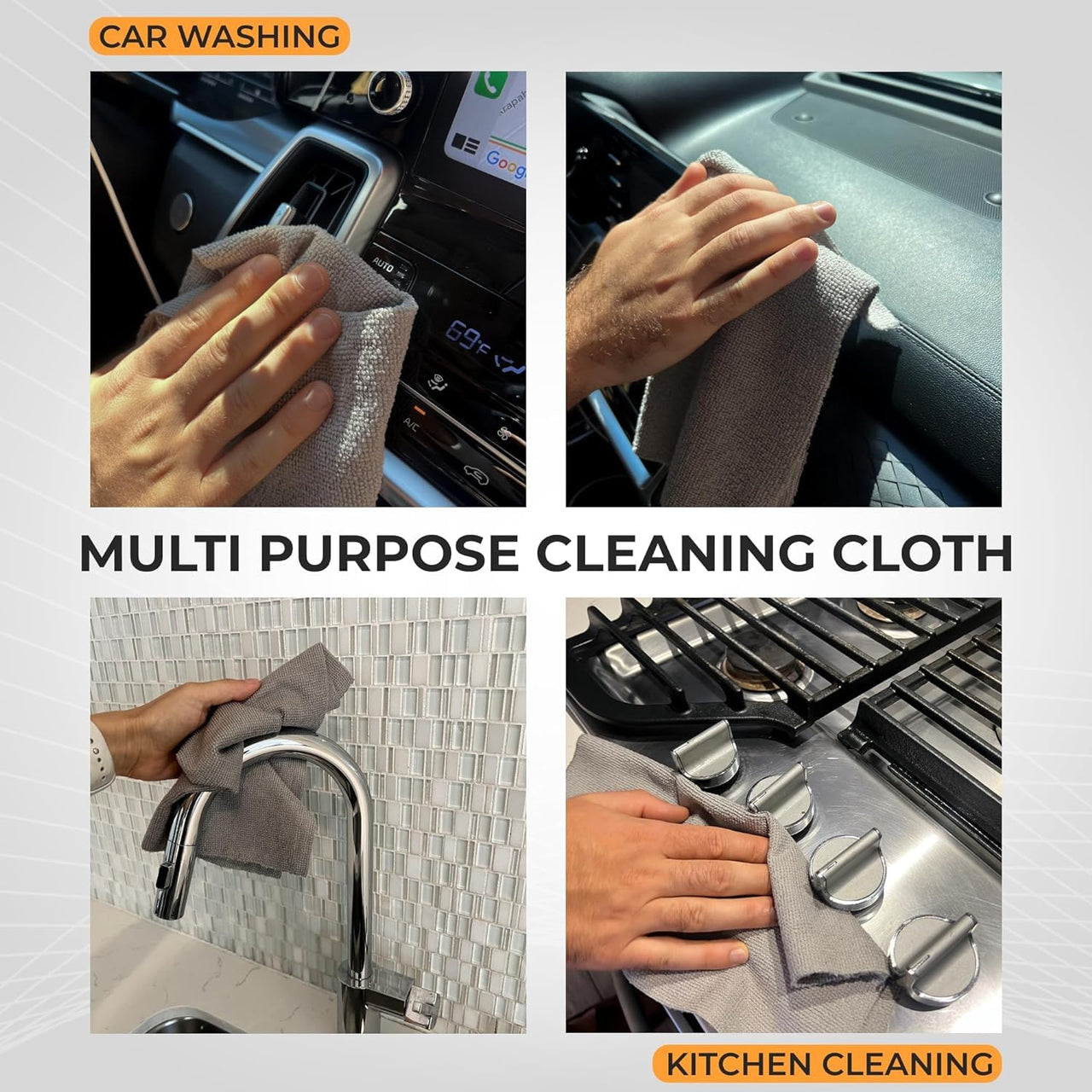 Microfiber Cleaning Cloth (Pack of 50)